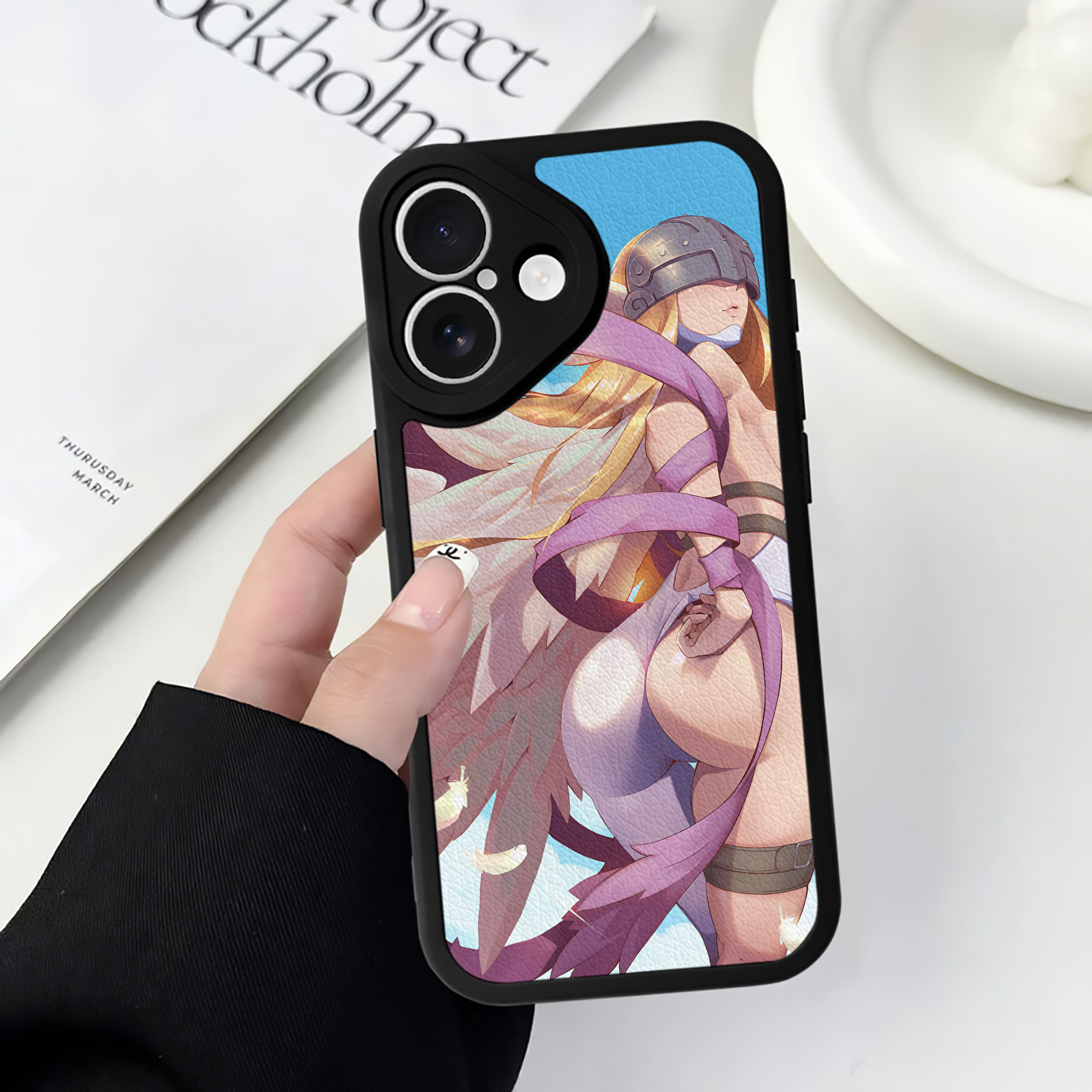 （画像用） Digimon デジタルモンスター/デジモン 【iPhone 16シリーズ対応】シリコンスマホケース（レザー調） 材質：シリコン